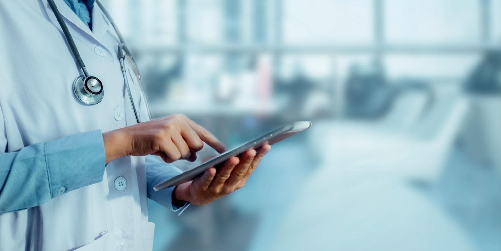 Healthcare professionals collaborating in a clinical environment